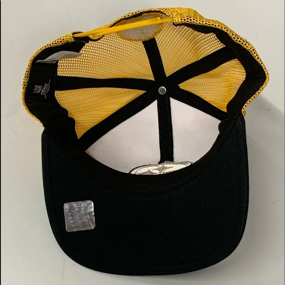 Pittsburgh Steelers NFL Equipment Yellow Embroidered Cloth Team Field Hat Youth